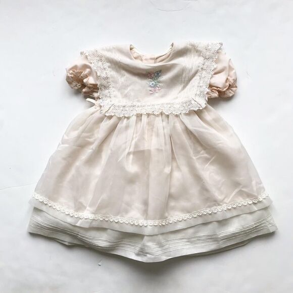 no brand Other - Vintage bib crochet party dress fits 3/4T